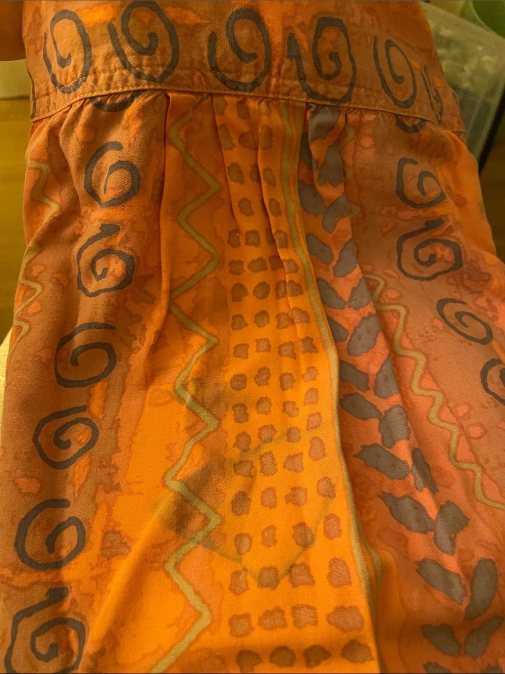 VTG 90s Sigrid Olsen Pink Abstract Print Button Down S Boho Retro Artsy Festival - Picture 13 of 13